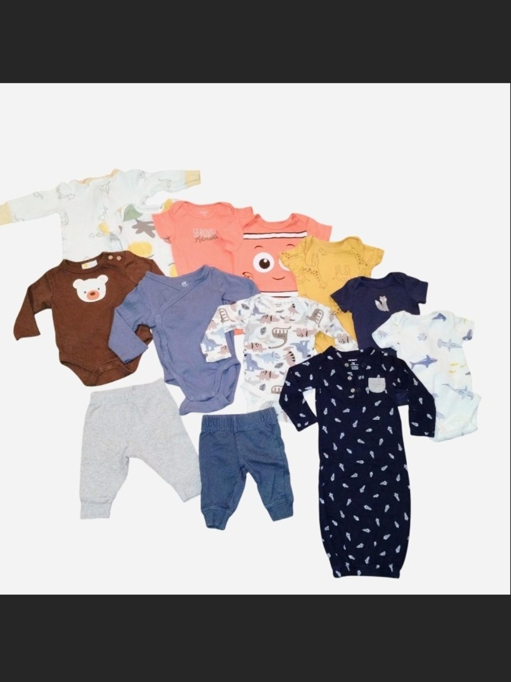 13 piece Baby Boy Clothing Bundle Size NB / 0-3M